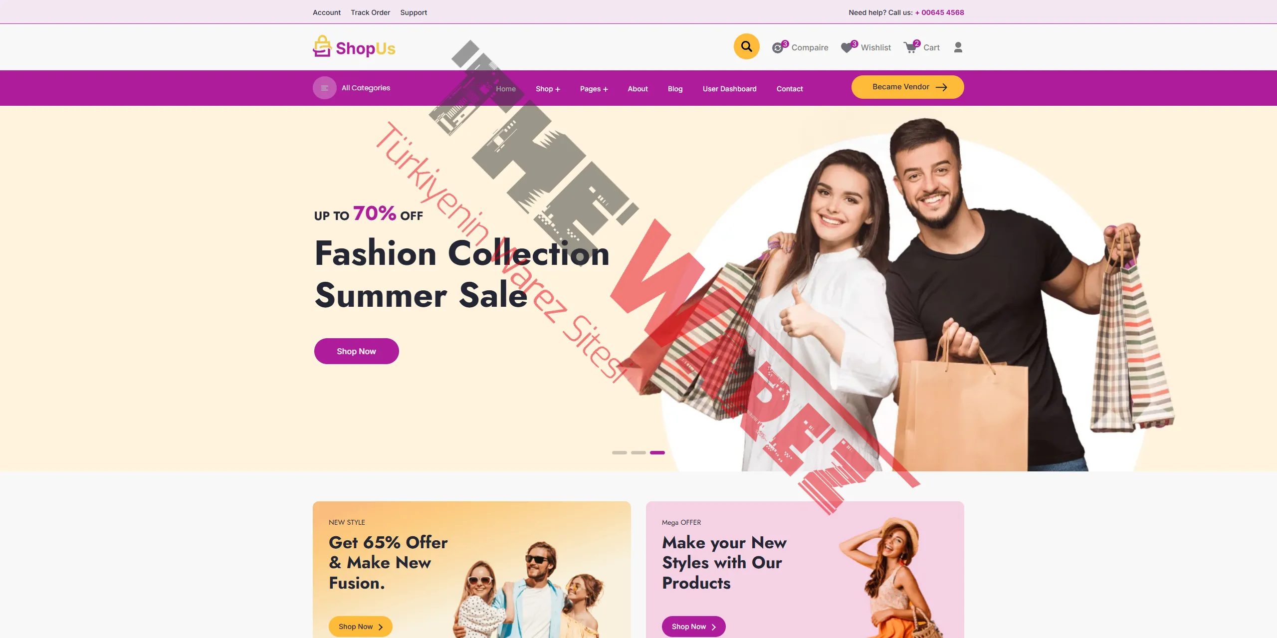 E-Ticaret HTML Tema İndir