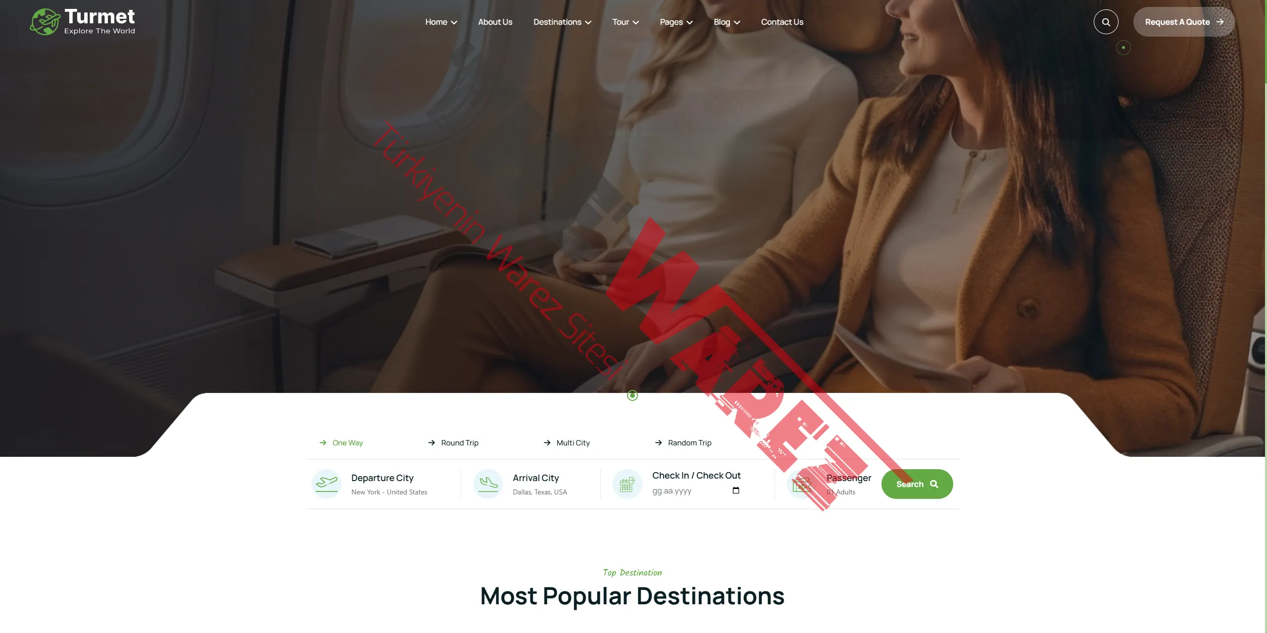 Seyahat ve Tur Acentesi HTML Tema İndir