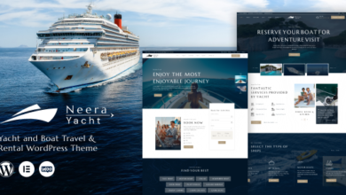 Yat ve Tekne Kiralama WordPress Teması