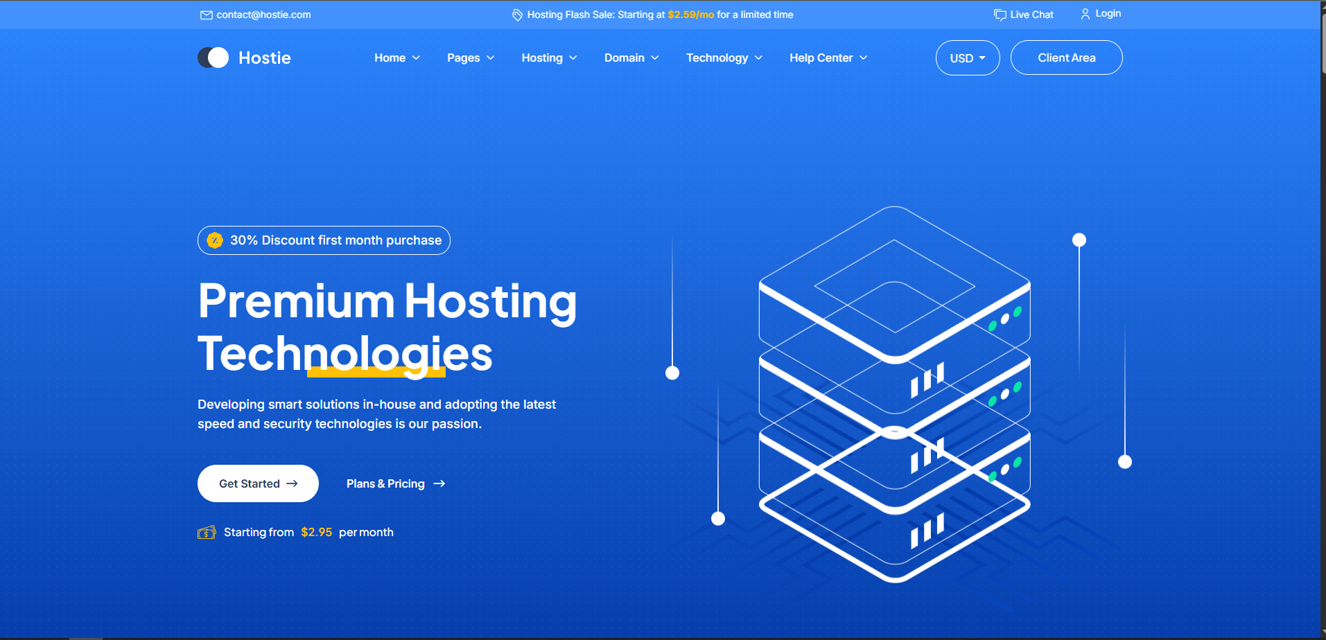 Web Hosting & WHMCS HTML Şablonu İndir